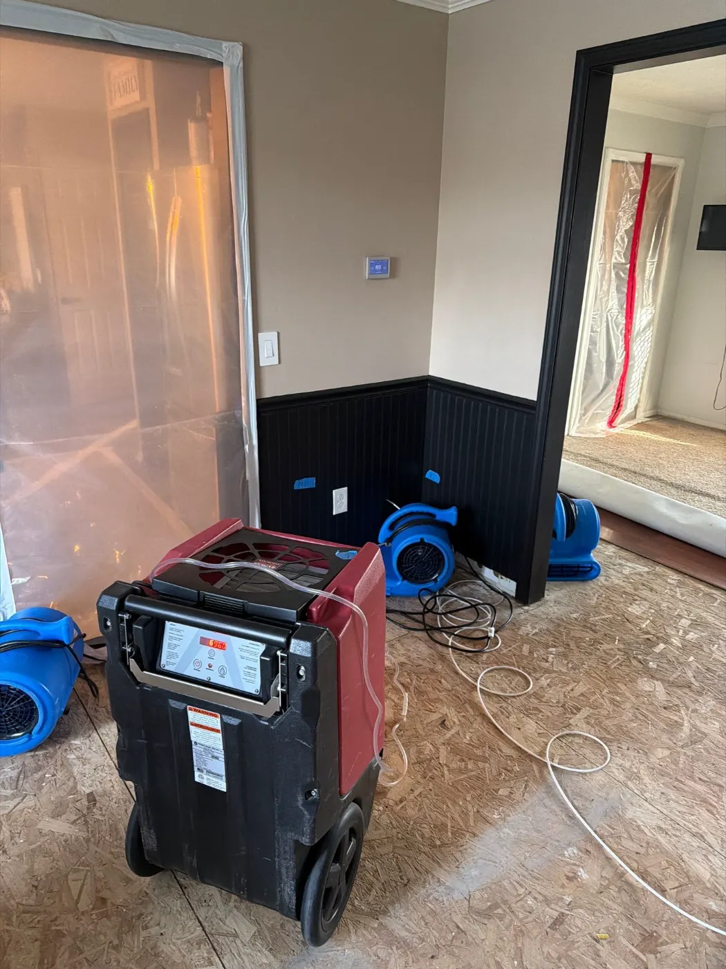 Water damage restoration by Britton Falls Water Restoration near Fortville, IN